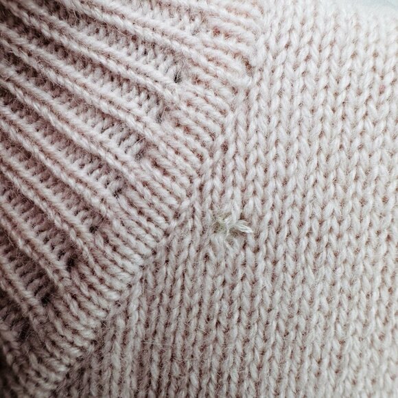 VTG Marshall Fields Women's Zip 100% Cashmere Sweater Vest Pink Size Small - Picture 9 of 9